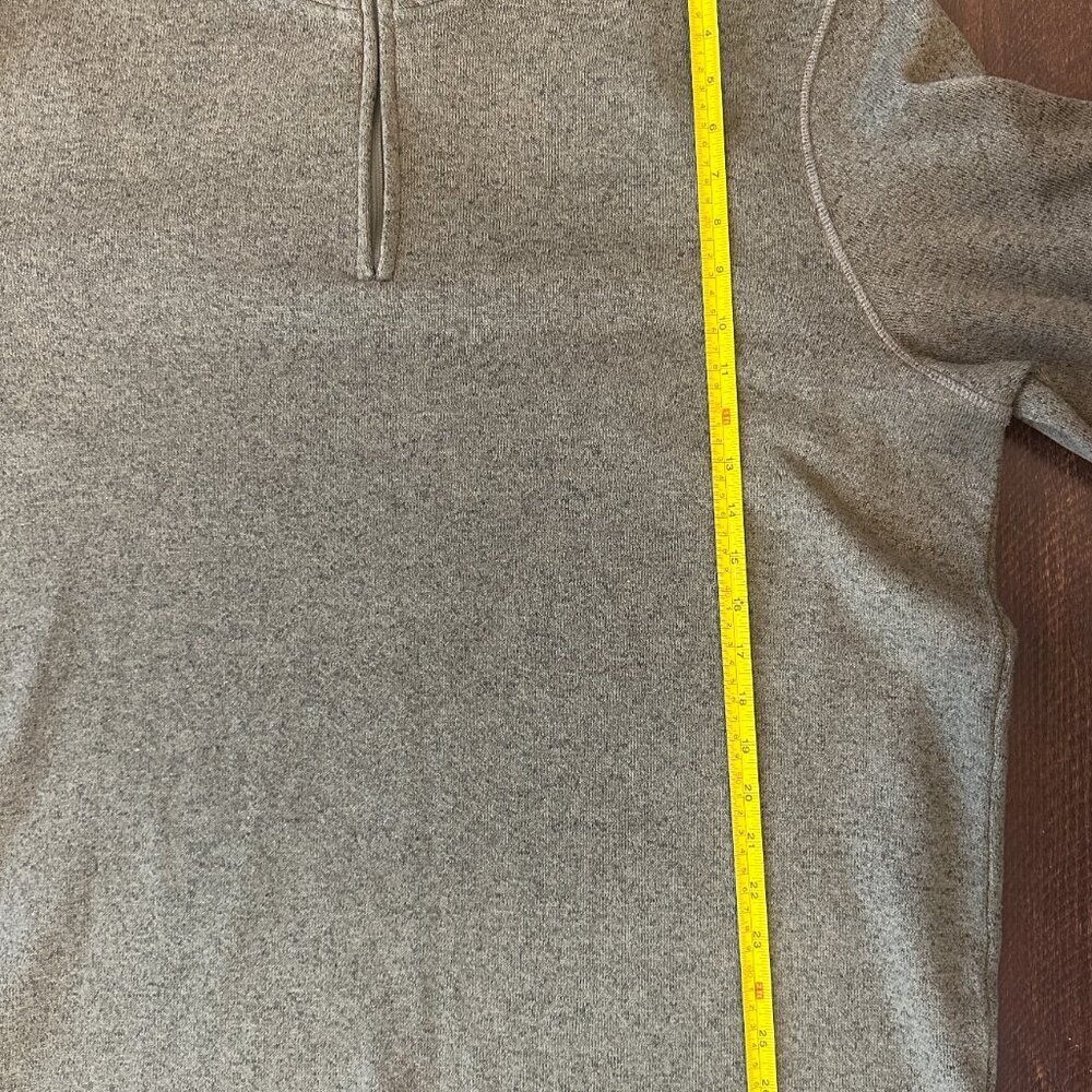 Wrangler Green Fleece Quarter Zip Pullover Men 2XL - Picture 3 of 5